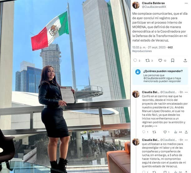 La senadora escándalo Claudia Balderas quiere gobernar a Veracruz