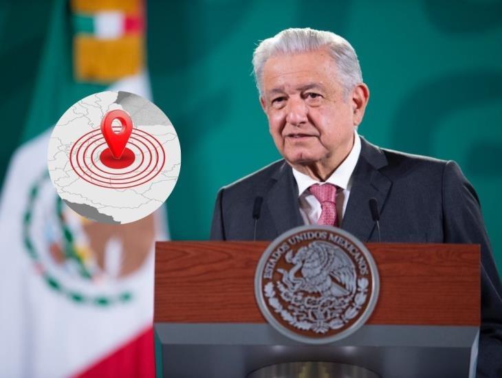 Un abrazo a todos los habitantes del Istmo AMLO tras sismo de 6.0; ¿hubo pérdidas?