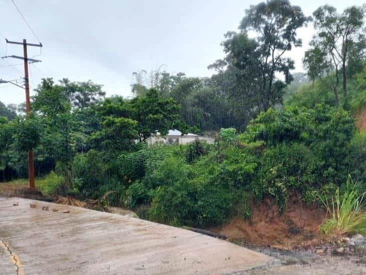 La zona rural de Las Choapas, es la más afectada por las lluvias de las últimas horas