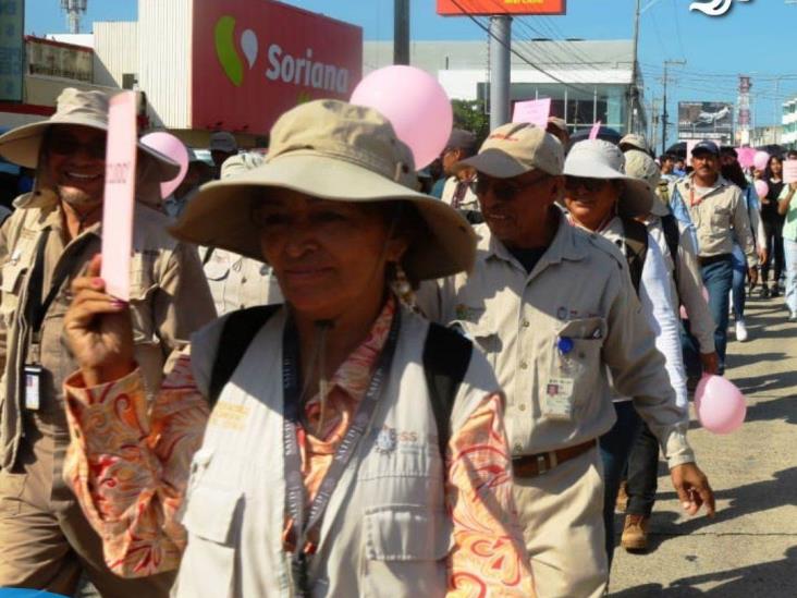 Caminata en Coatzacoalcos por la autoexploración y detección a tiempo del cáncer de mama