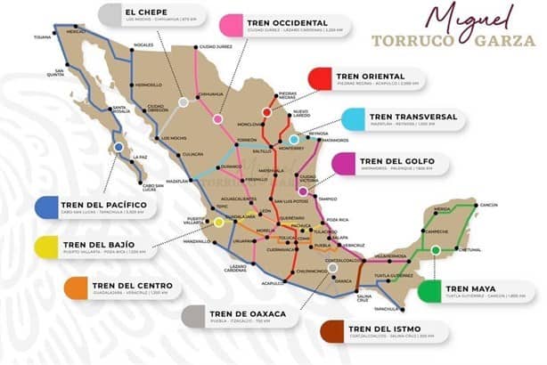 Miguel Torruco imagina una red de trenes en toda la república mexicana, ¿cuáles pasarían por Veracruz?