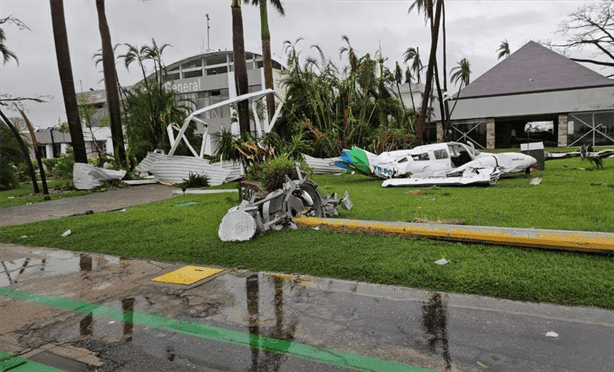 Huracán “Otis”: Las impactantes imágenes de la devastación del aeropuerto de Acapulco