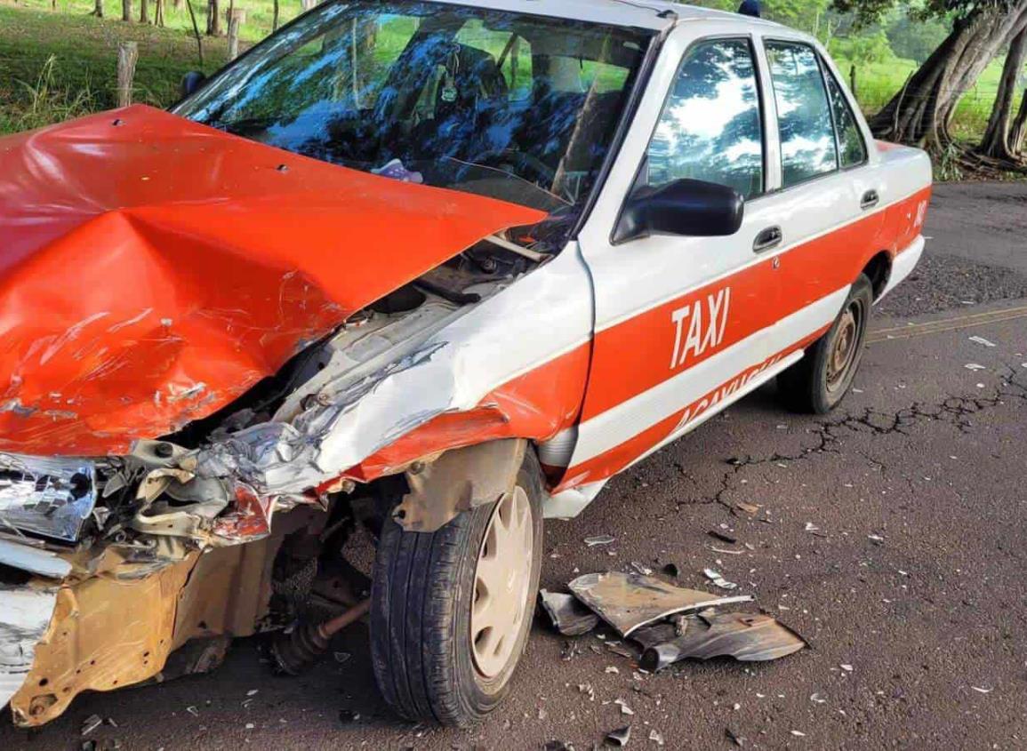 Choque deja dos heridos en Acayucan 