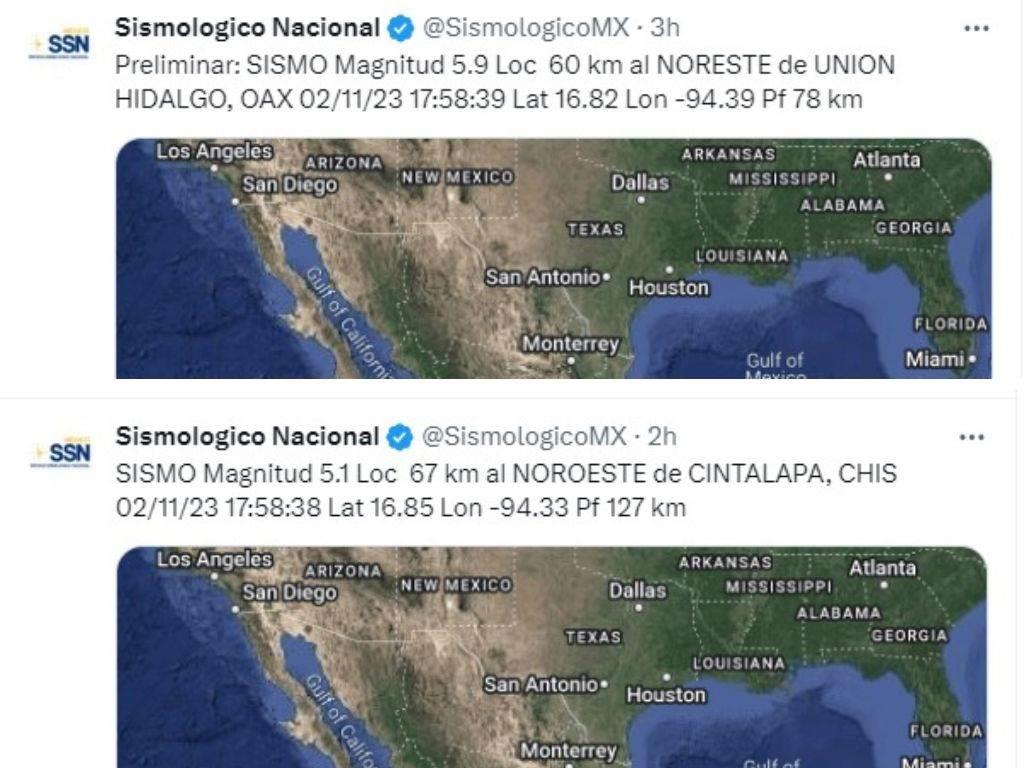 Sismos en Chiapas y Oaxaca cimbran al sur de Veracruz ¿dónde te agarró?