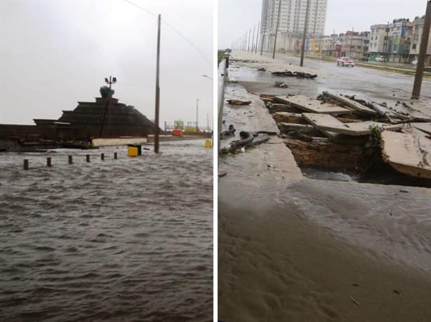 Frente Frío 8 en Coatzacoalcos; en fotos el recuento de los daños