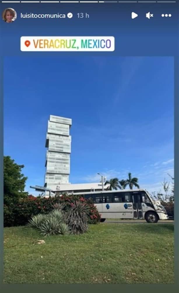 Luisito Comunica en Veracruz; se pasea por las playas