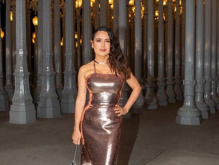 Salma Hayek luce increíble vestido Gucci en la Gala LACMA 2023