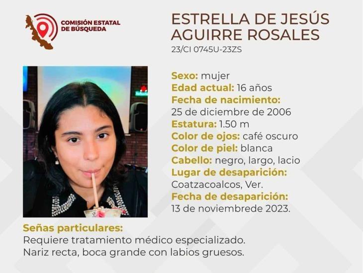 Buscan a Estrella de Jesús de 16 años en Coatzacoalcos