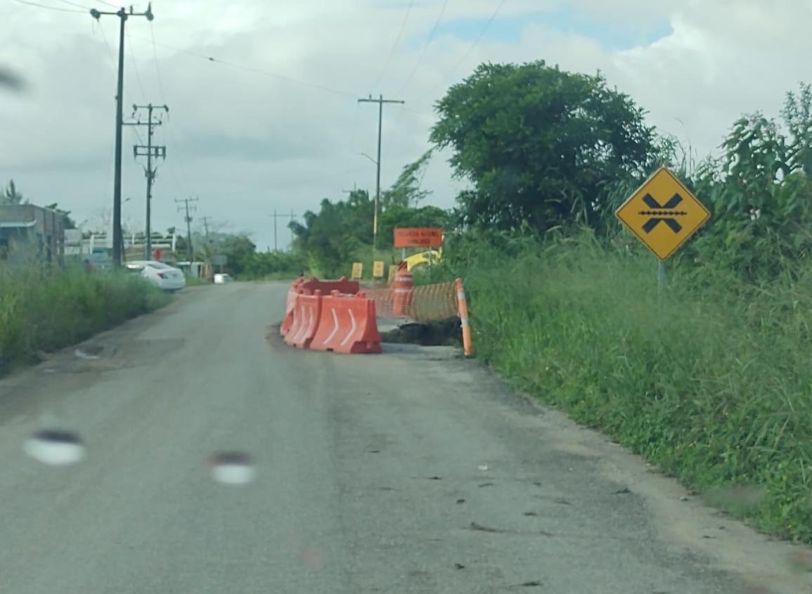 Se agravan daños en el tramo carretero Cuichapa-Tlacuilolapan