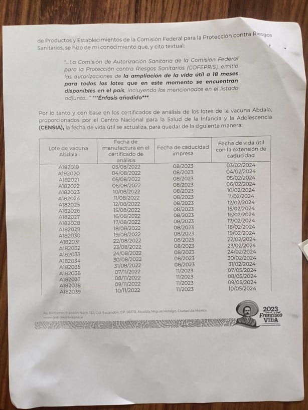 Aplicarían en Veracruz vacunas caducadas contra Covid 19
