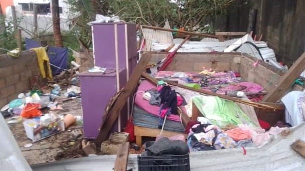 Familia que perdió su casa por el Frente Frío 8 pide apoyo a la ciudadanía