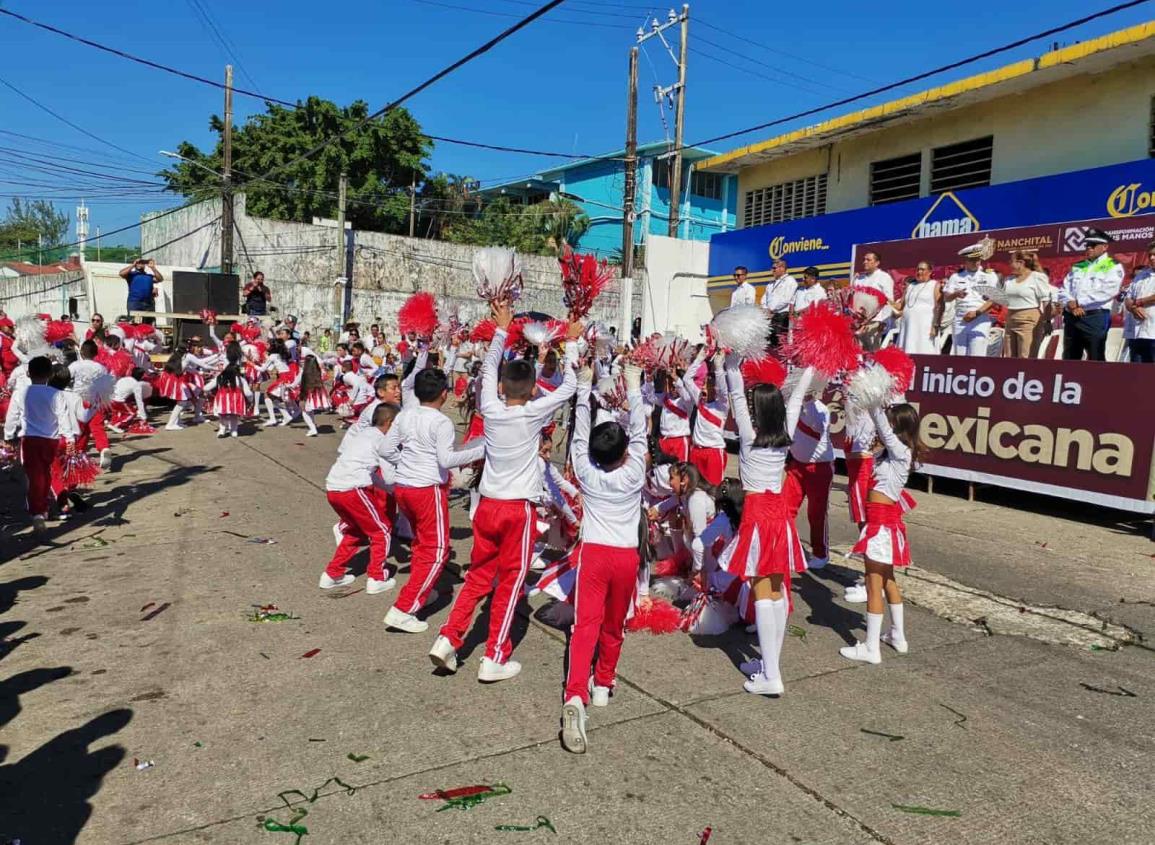 Realizan en Nanchital desfile por la Revolución Mexicana este 20 de noviembre