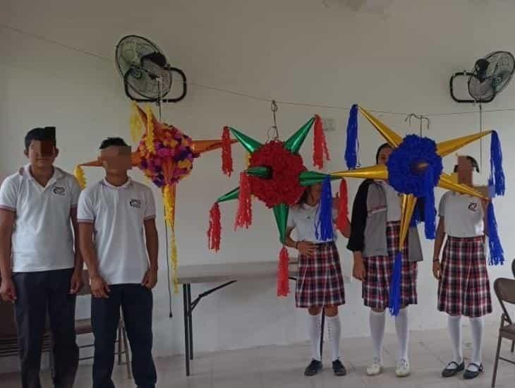 Estudiantes del Telebachillerato Ejido Tlacuilolapan llevarán a cabo entrega de las piñatas