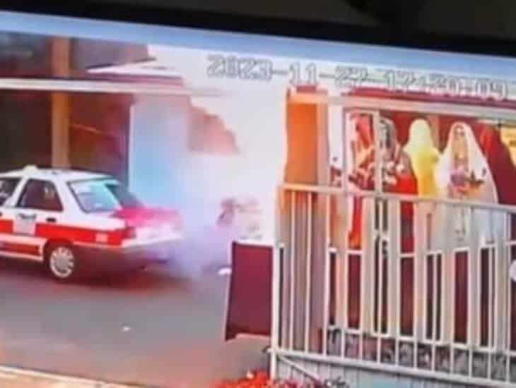 Así fue el momento exacto de la explosión por pirotecnia en Catemaco | VIDEO