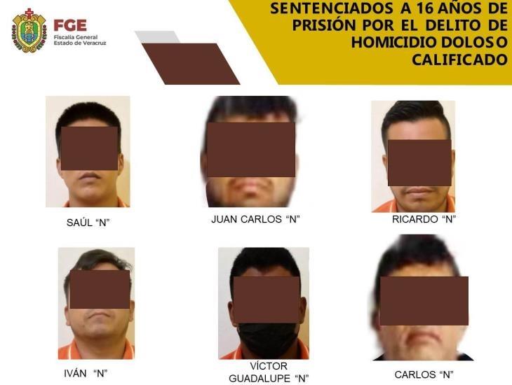 6 hombres de Las Choapas pasarán 16 años en prisión por homicidio doloso