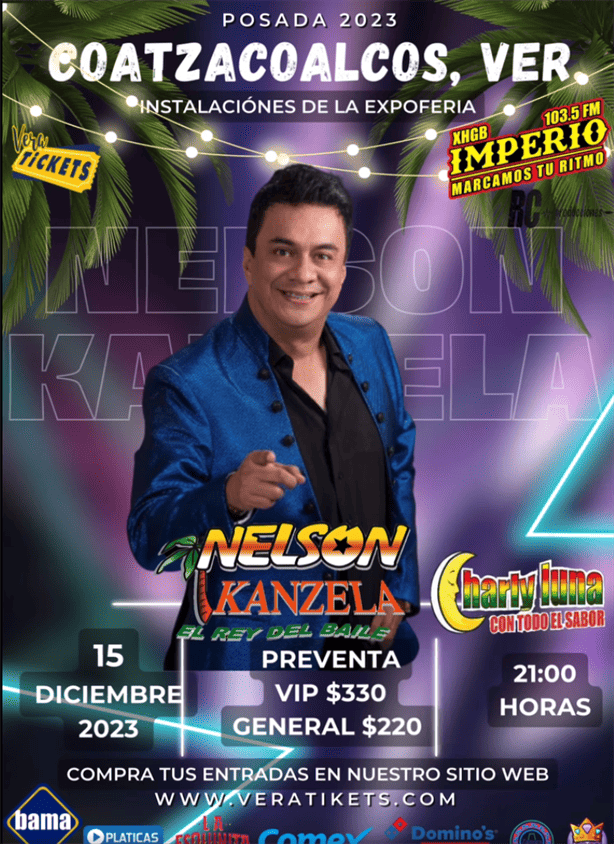 Nelson Kanzela en Coatzacoalcos: aquí puedes adquirir los boletos