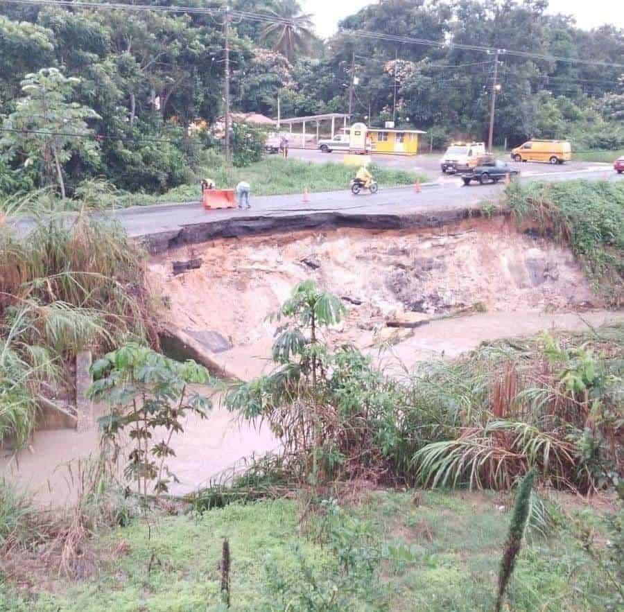 Frente Frío 13; estas son las carreteras afectadas por lluvias en el sur de Veracruz