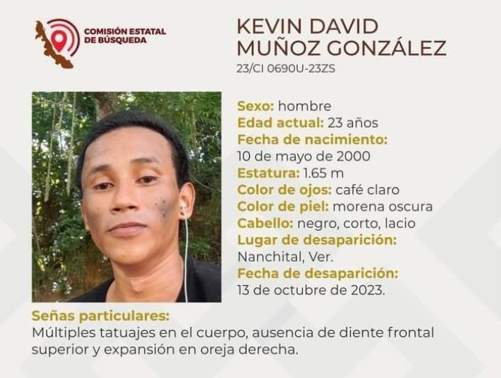 Buscan a joven de Nanchital desaparecido hace un mes