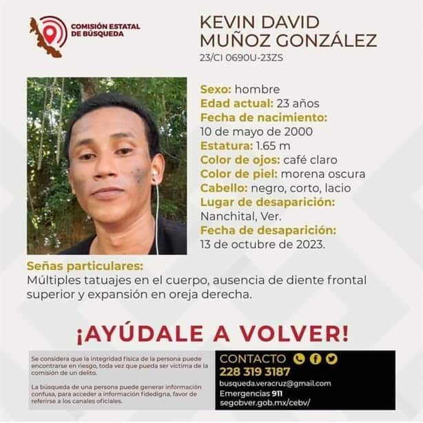 Buscan a joven de Nanchital desaparecido hace un mes