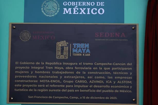 Así luce la estación del Tren Maya que fue inaugurada en Campeche | FOTOS