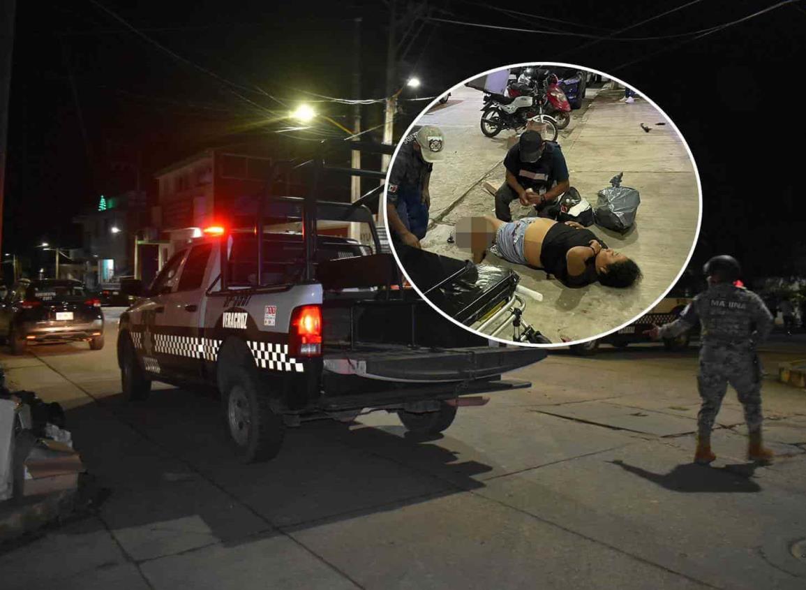 Presunto ataque a balazos de Semar vehículo en movimiento en Acayucan; dos heridos l VIDEO