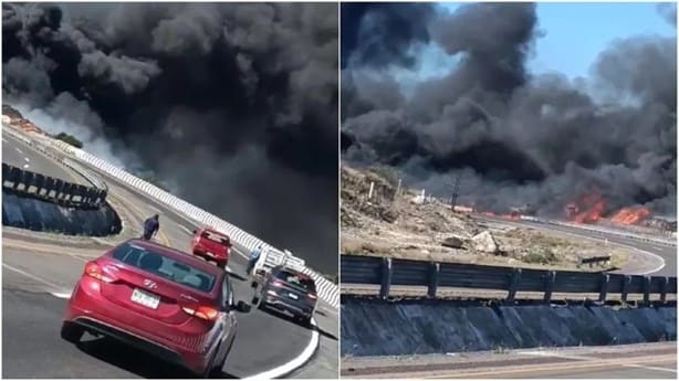 Explota pipa en la autopista Puebla-Orizaba | VIDEO