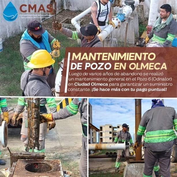 CMAS Coatzacoalcos da mantenimiento a pozo tras años de abandono