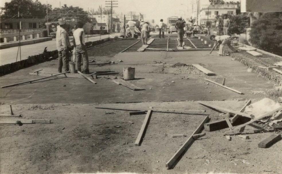 Así fue la pavimentación del Puente Palma Sola de Coatzacoalcos en 1970