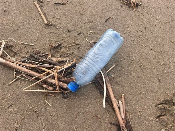 Ya no hay conchitas en la playa de Coatzacoalcos, ahora hay microplásticos