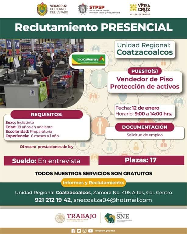 Empleos en Coatzacoalcos: tienda comercial ofrece vacantes como vendedor