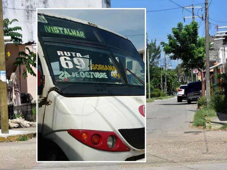 ¿Qué pasó con la ruta 69 de Coatzacoalcos? vecinos claman su regreso
