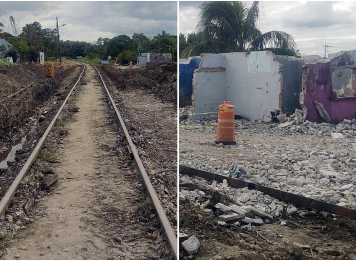 Corredor Interoceánico: inicia demolición de viviendas y preparan terreno de estación de Moloacán