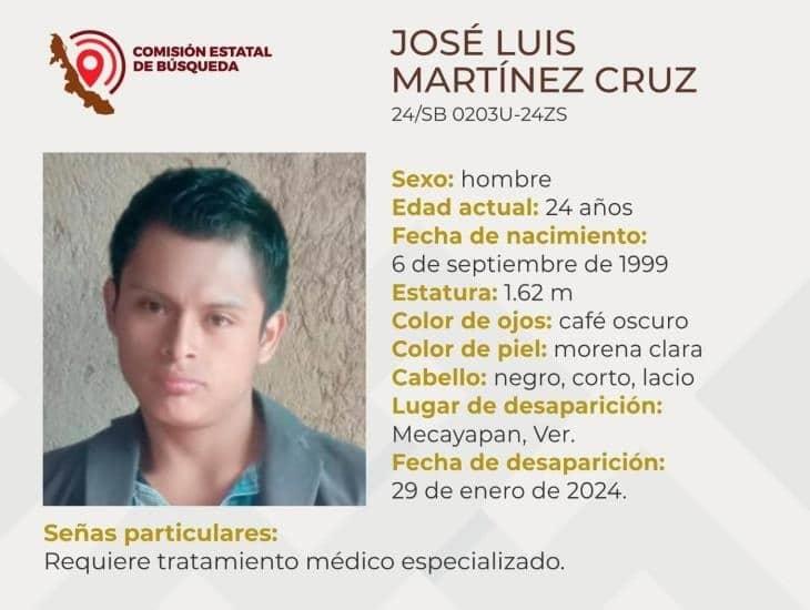 Joven de Mecayapan lleva desaparecido seis días