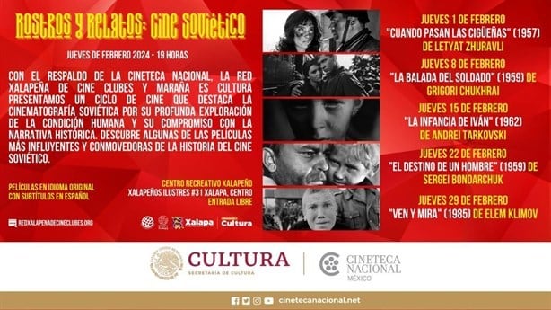 Cine Soviético en Xalapa con el ciclo Rostros y Relatos