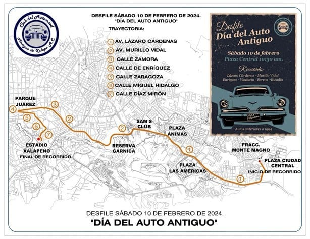 Desfile de autos antiguos en Xalapa: fecha, hora y todo lo que debes saber