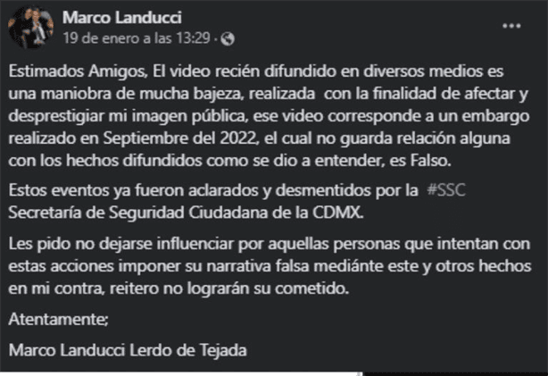 Fundador de Forbes México, Marco Landucci aclara que pasó con supuesta detención
