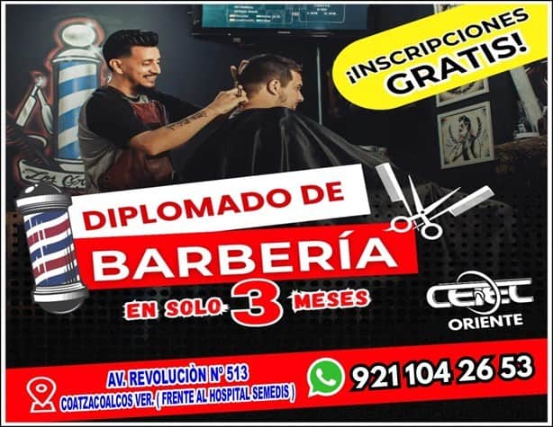 En este lugar puedes realizar un diplomado para ser barbero en Coatzacoalcos