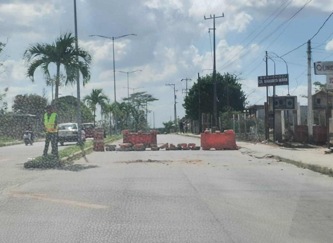 Bulevar Nanchital-Ixhuatlán se mantendrá cerrado por trabajos de rehabilitación