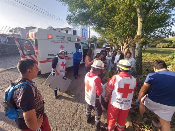 Menor resulta herido en accidente en la carretera Misantla-Tenochtitlán