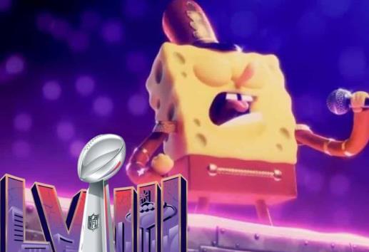 ¡Bob Esponja se roba los reflectores del Super Bowl! Así fue su presentación (+Video)