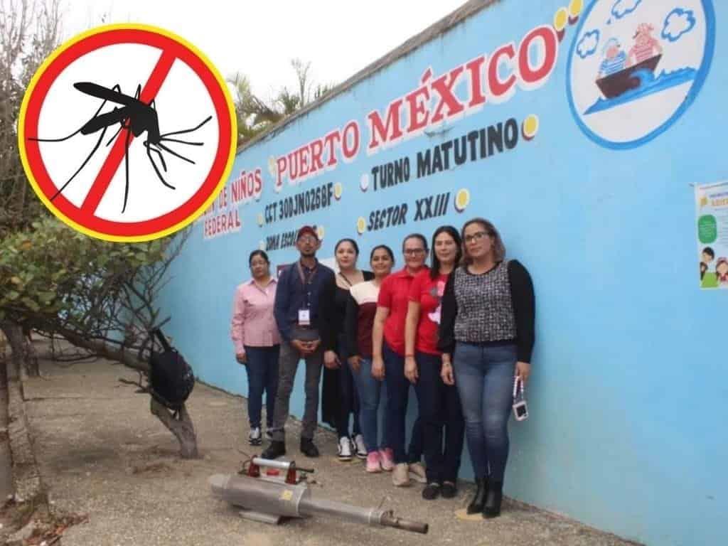 Llevan a cabo el programa Escuelas libres de dengue en Coatzacoalcos
