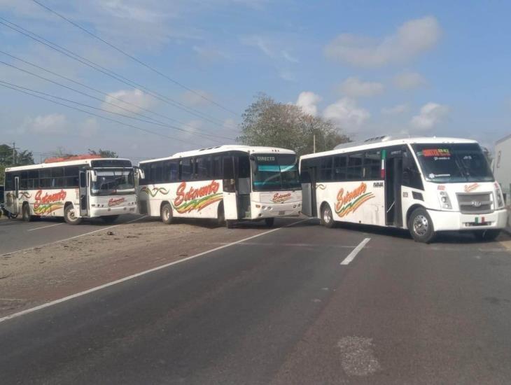 Estas son las afectaciones que dejó en Coatzacoalcos el paro nacional de transportistas