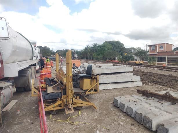 Corredor Interoceánico: construcción de la estación de Moloacán reactiva economía en el sur | VIDEO