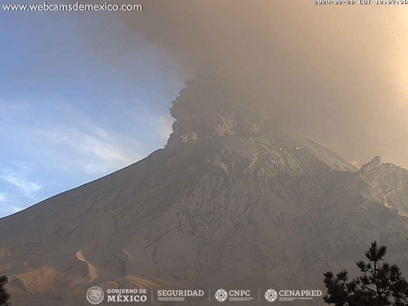 Volcán Popocatépetl: estados afectados por ceniza este 29 de febrero