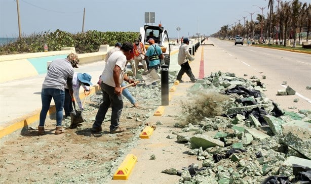 Malecón de Coatzacalcos: ¿qué pasará con la losa dañada durante remodelación?