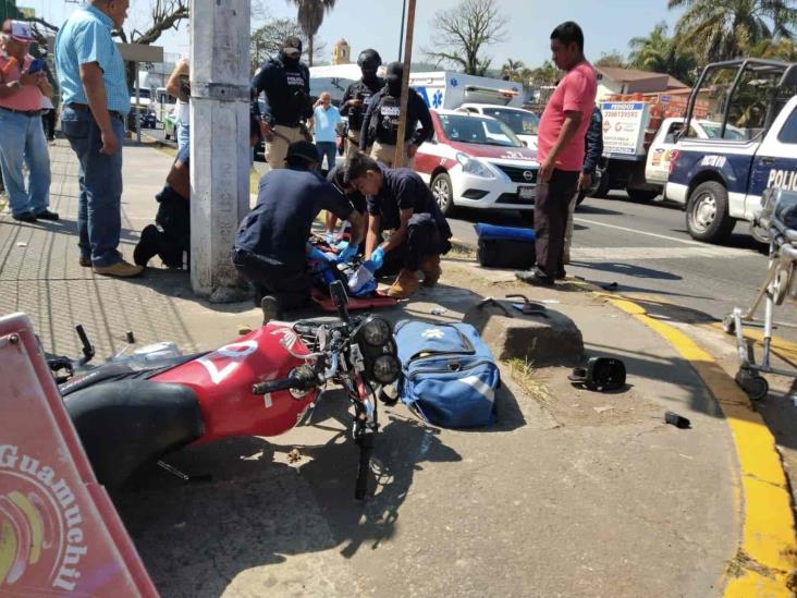 Otro motociclista es arrollado en el bulevar Xalapa-Banderilla