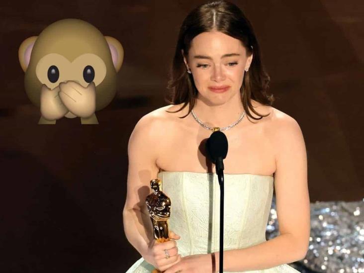 ¡Bochornoso momento! Emma Stone sufre accidente con su vestido en los Oscar 2024 (+Video)