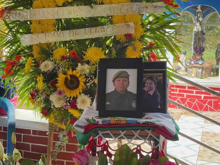 Despiden en Zaragoza a María Magdalena, elemento de Fuerza Civil hallada sin vida en Xalapa