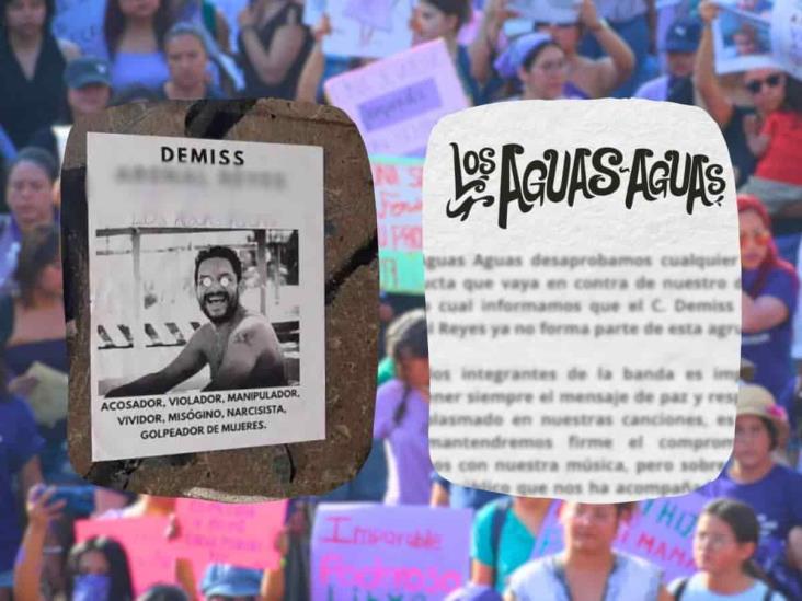 Los Aguas Aguas despiden a integrante señalado de acoso en marcha del 8M en Xalapa