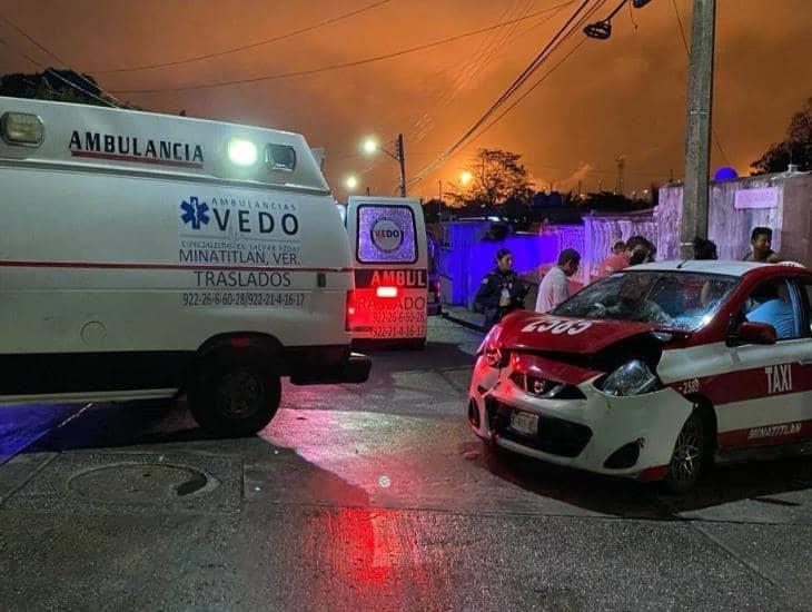 Fuerte choque deja dos lesionados en Minatitlán